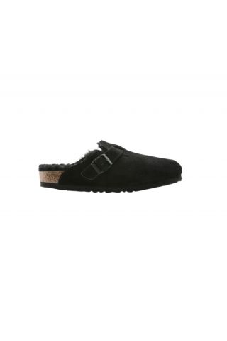 BIRKENSTOCK LEATHER BOSTON SHEARLING LEVE BLACK NARROW CORE ESSENTIAL CLASSIC ADULTS LEA