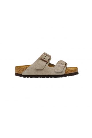 BIRKENSTOCK LEATHER ARIZONA S25 SFB LEVE TAUPE NORROW CORE ESSENTIAL UNISEX - 357543