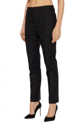 LAUREN RALPH LAUREN STRERCH DBL CTN-PANT 200811955 BLACK 001