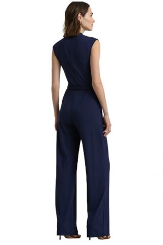 LAUREN RALPH LAUREN INTERLOCK-JUMPSUIT LAUREN NAVY BLUE