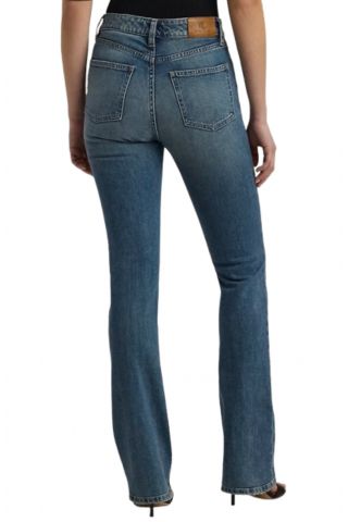 LAUREN RALPH LAUREN LOW STR DENIM-JEAN 200940299 MEDIUM BLUE