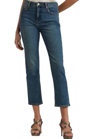 LAUREN RALPH LAUREN LOW STR DENIM MED BLUE