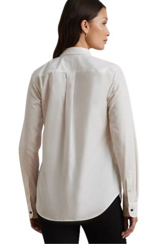 LAUREN RALPH LAUREN 80S CTN BRDCLTH-SHIRT WHITE