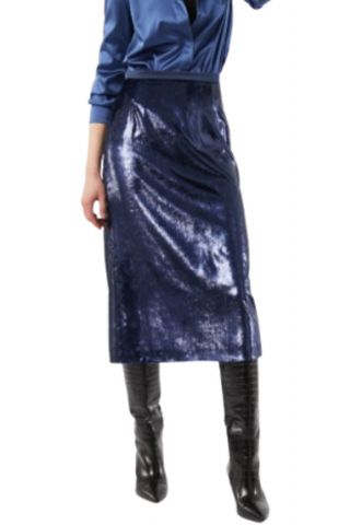 PENNYBLACK EBERT SKIRT COPYING BLUE