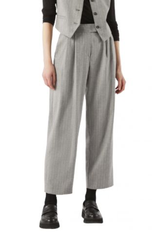 PENNYBLACK ERESIA TROUSERS STR LIGHT GREY