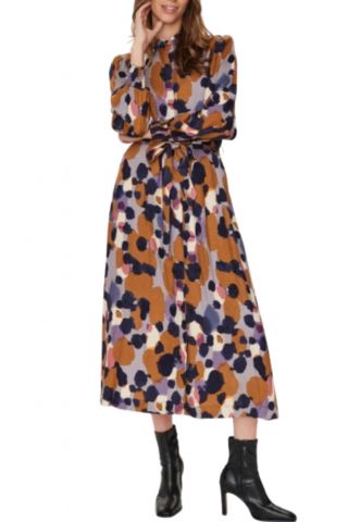 NUMPH NUGRIT DRESS MULTI BLUES