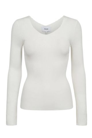 NUMPH NUAYELET L/S PULLOVER - Cloud Dancer