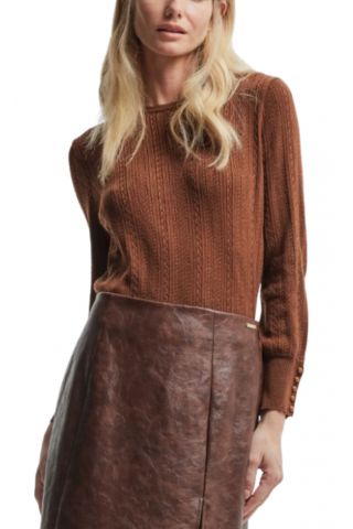 KOCCA MARGO MARRONE SWEATER 54%POL,22%ACRIL,20%POLIA,4%LANA ITALY