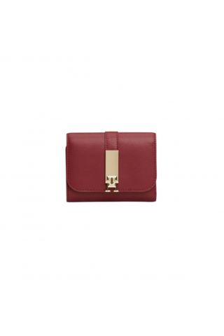 TOMMY HILFIGER HERITAGE MED FLAP DARK RED