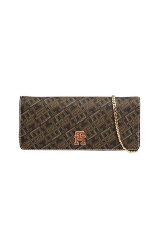 TOMMY HILFIGER MONOPLAY LRG FLAP W/CHAIN MULTI BLACK