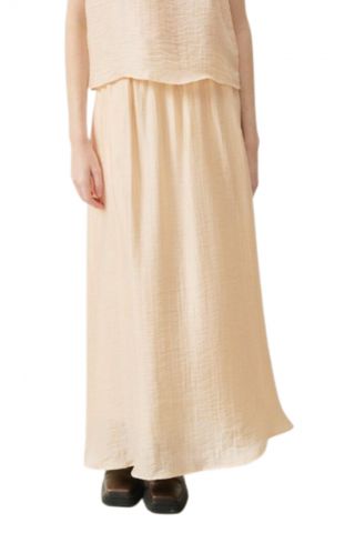 AMERICAN VINTAGE SKIRT 84% LIONSEL-16% POLYAM BEIGE