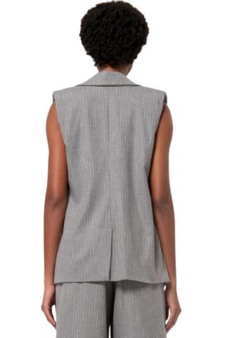 FRACOMINA LONG GILET GREY