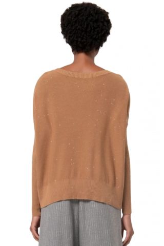 FRACOMINA KNITTED SWEATER CAMEL