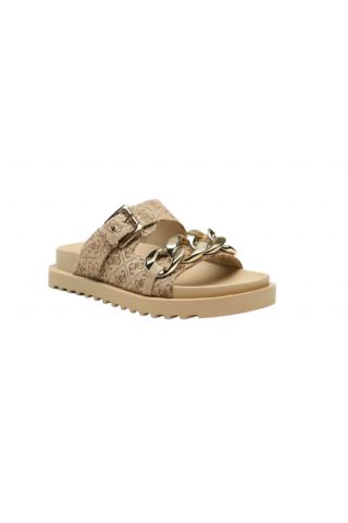 GUESS - FATEMA2 SANDAL FLAT BEIGE-BROWN