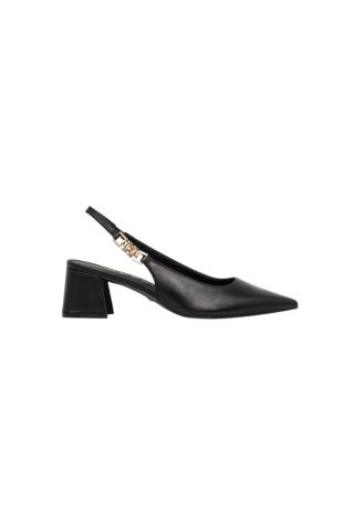 GUESS ZABELA3 LEATHER MEDIUM HEEL BLACK