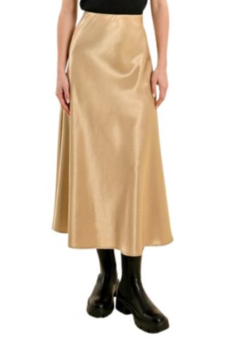 MOLLY BRACKEN LADIES WOVEN SKIRT GOLD FRANCE