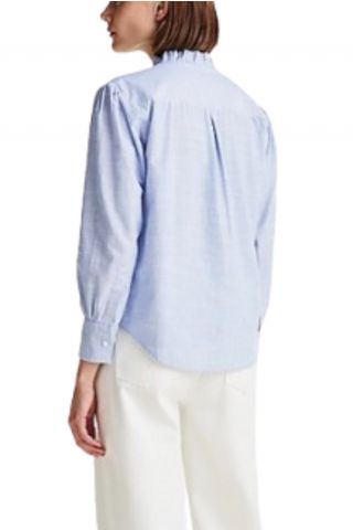 TOMMY HILFIGER - COTTON STP RUFFLE RELAXED SHIRT