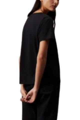 CALVIN KLEIN LIQUID TOUCH V NECK TEE SS BLACK