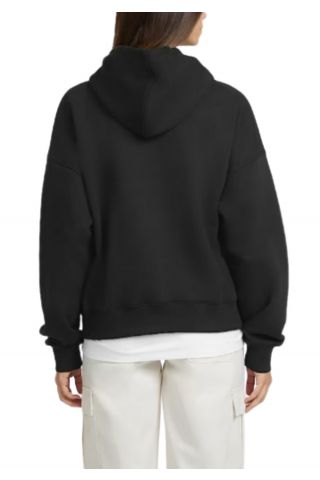 GUESS GJ HOOD OS AMERICAN - ORGANIC CO/PL SOFT FLEECE 350 BLACK