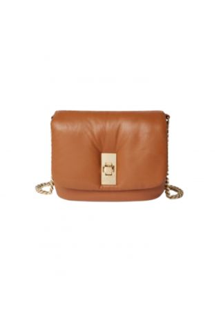 TOMMY HILFIGER SOFT LEATHER CROSSOVER BROWN GPA