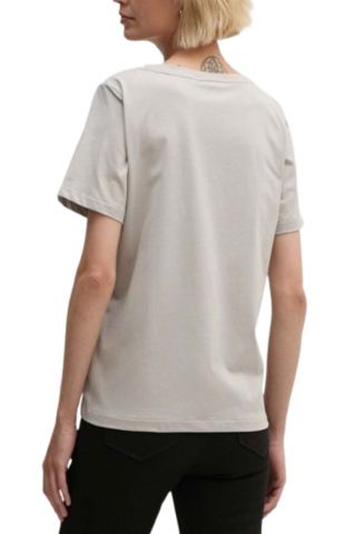 CALVIN KLEIN LIQUID TOUCH V NECK TEE SS SAND PEBBLE ADF