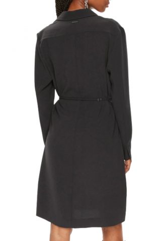 CALVIN KLEIN STRUCTURE TWILL LS SHIRT DRESS BEH