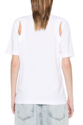 CALVIN KLEIN REGULAR SHOULDER CUT OUT T-SHIRT YAF