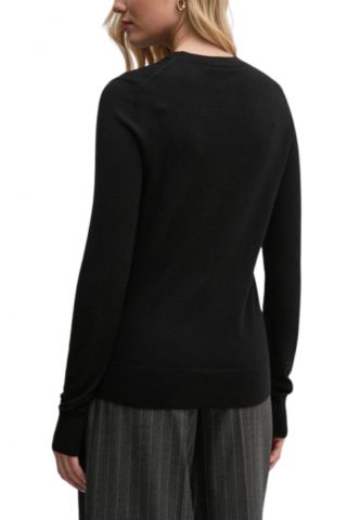 CALVIN KLEIN MERINO WOOL C-NECK SWEATER CK BLACK