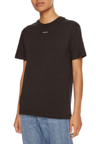 CALVIN KLEIN - NANO LOGO REGULAR T-SHIRT BLACK - 357669