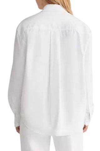 CALVIN KLEIN RELAXED COTTON SHIRT BRIGHT WHITE