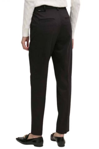 CALVIN KLEIN COTTON STRETCH SLIM TAPERED PANT BLACK - 357435