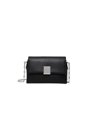 CALVIN KLEIN PLAQUE SM CROSSBODY W/CHAIN BLACK - 357387