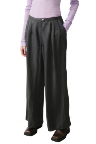 AMERICAN VINTAGE TROUSERS 100% VISCOSE CARBONE