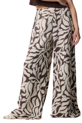 KOCCA ELENNYS FANT.MARRONE PANT 95%VISC,5%LINO. - 357879