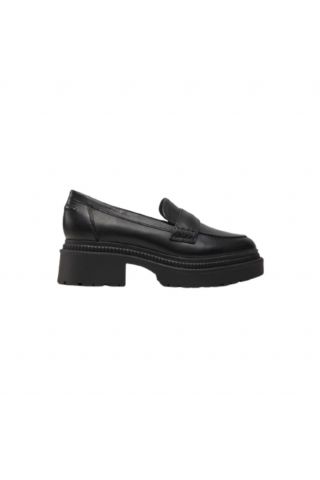 GUESS FINDA LEATHER LOAFERS BLACK