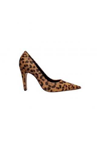 CARRANO E67384 PELO HIGH HEELS MADE OF HAIRY LEOPARD SKIN