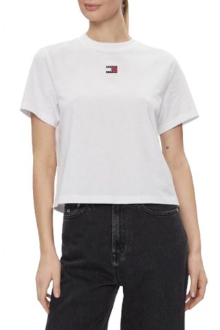 TOMMY HILFIGER TJW BXY BADGE TEE EXT WHITE YBR