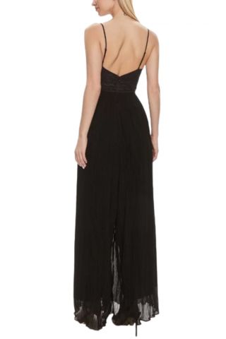 GUESS - JUMPSUIT AMIAH PLEATED BLACK