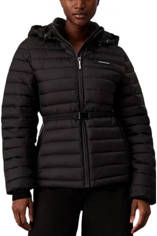 CALVIN KLEIN LW PADDED SMOCKING JACKET BLACK BEH