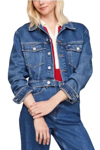 TOMMY HILFIGER CLAIRE JACKET FLG CH6134 EXT DENIM MEDIUM BLUE 1A5