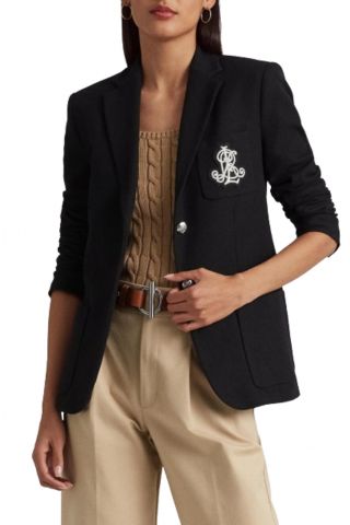 LAUREN RALPH LAUREN STR SPORTSWEAR PIQU-LND-JKT BLACK