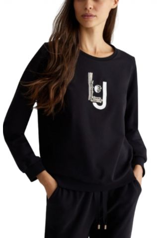 LIU JO SPORT TF4F02 ECS FELPA CHIUSA SWEATSHIRTS BLACK