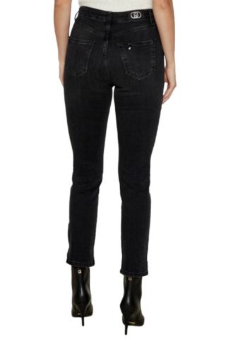 LIU JO DENIM UF4D16 PANT STRAIGHT FIT H.W. DENIM BLACK