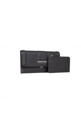 MARIO VALENTINO WOMEN'S BAG SYNTHETIC LEATHER BRASS NERO