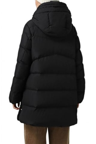 GEOX W DALYLA LONG PARKA - RECYCLE 100%PL BLACK