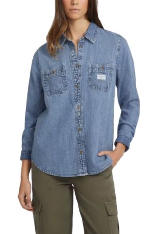 GUESS G2 REGULAR LS DENIM - ECO  RECY CD ARVIND RG INTIGO DENIM MEDIUM BLUE