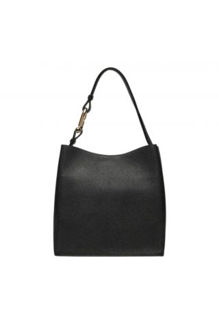 FURLA NUVOLA S BUCKET BAG 25.5 100% LEATHER NERO