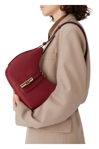 FURLA GOCCIA S SHOULDER BAG 100% LEATHER BORDEAUX