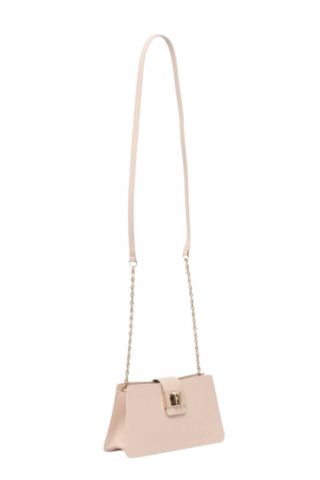 FURLA 1927 MINI CROSSBODY 100% LEATHER ECRU