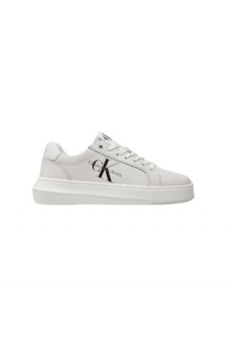 CALVIN KLEIN CHUNKY CUPSOLE MONO LTH WN WHITE